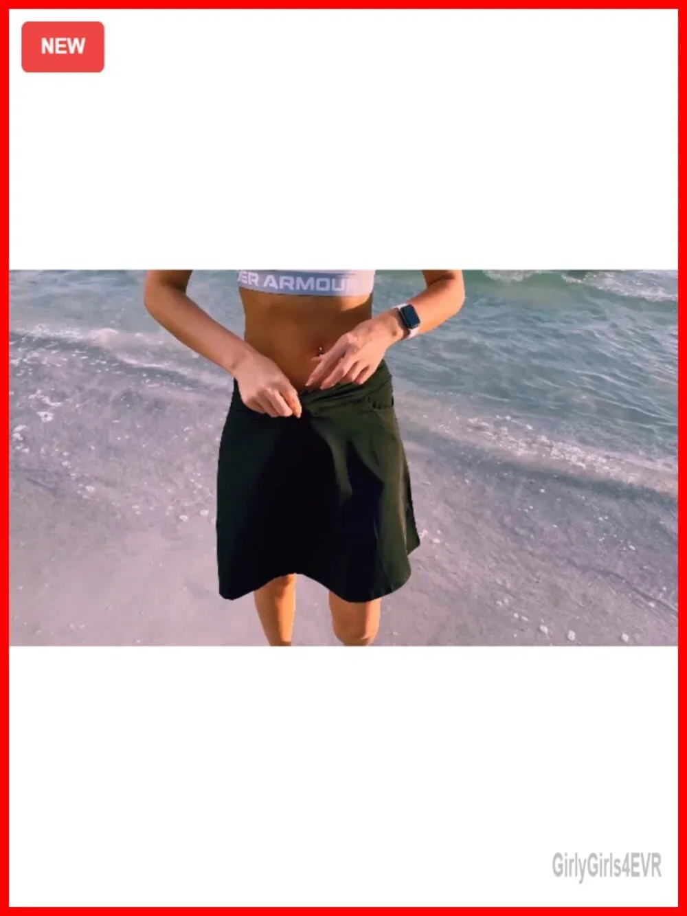 Women's Active Skort with 4 Pockets, High Rise, Knee-Length, Sweat-Wicking,